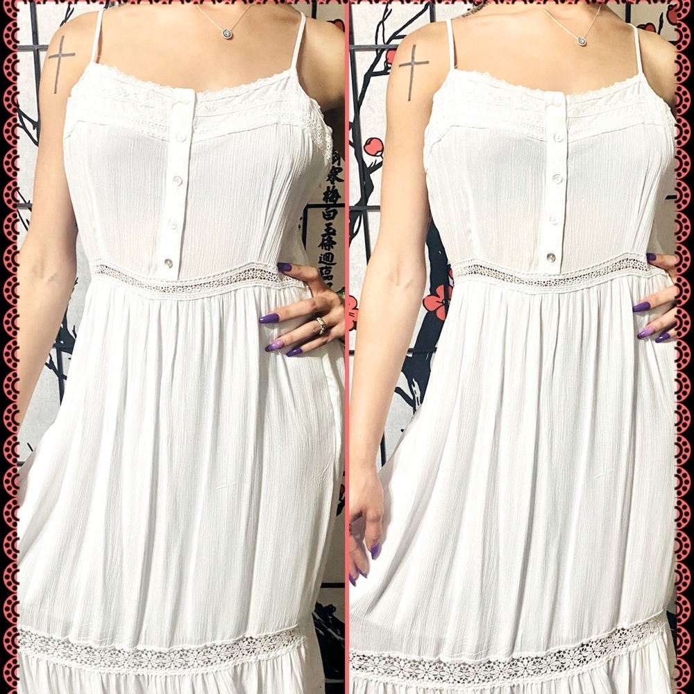Long Lace Trim Cami/Maxi Dress from Forever 21